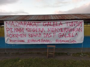 Warga Tagih Janji PT. NHM soal Dokumen Program DAS II di Galela