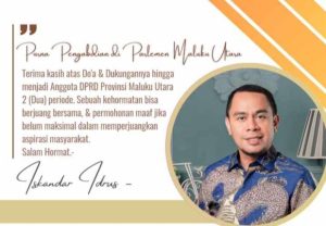 Iskandar Berterimakasih Ke Masyarakat Malut Diakhir Masa Jabatannya