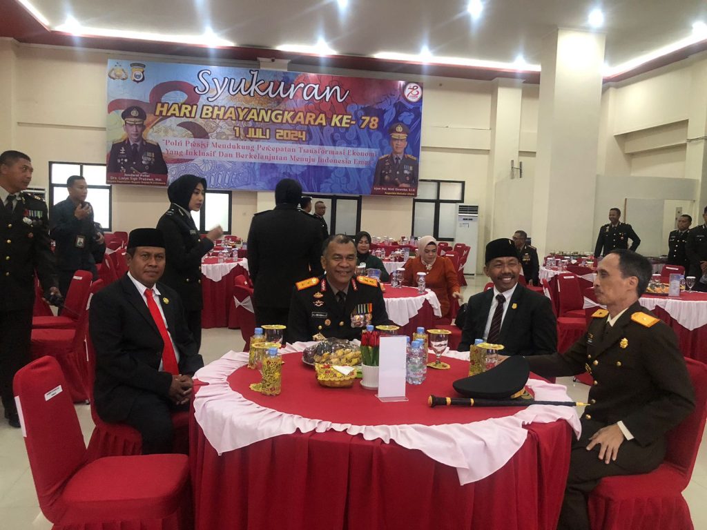 Berlangsung Khidmat, Polda Malut Peringati HUT Bhayangkara ke-78 di Ternate