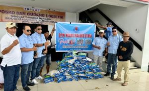 DPW Ndaru Malut Salurkan Bantuan untuk Korban Banjir Bandang di Kelurahan Rua