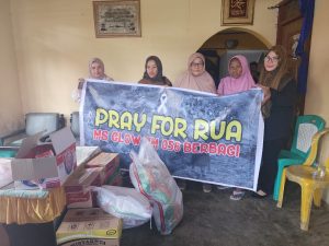 Tim Ms Glow 056 Ternate Salurkan Bantuan untuk Korban Banjir di Rua