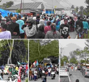 Ribuan Pendukung BK-UHS Kawal Pendaftaran ke KPU Halsel