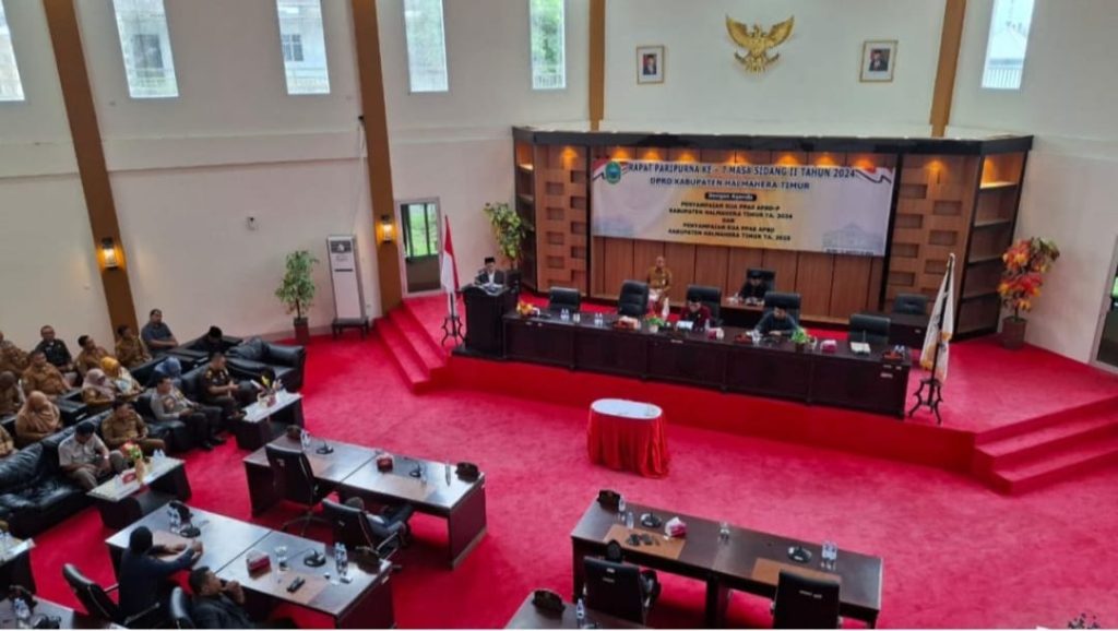 Wakil Bupati Haltim Sampaikan KUA-PPAS 2024 dan 2025 dalam Rapat Paripurna