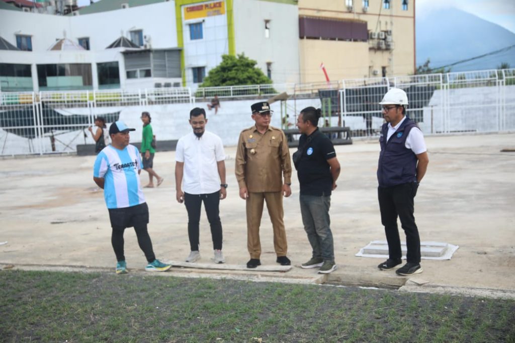 Progres Renovasi Gelora Kieraha Ternate Capai 70%, Siap Digunakan Oktober