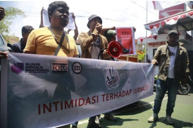 
 AJI Ternate Desak KPU Malut  Beri Sanksi Tegas atas Intimidasi Jurnalis