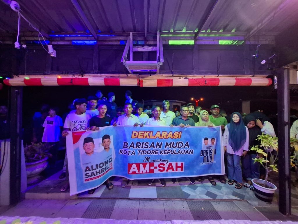 Barisan Muda Nuku Deklarasi Dukung Aliong-Sahril untuk Maluku Utara
