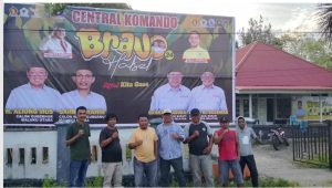 Relawan Bravo Siapkan Posko Pemenangan Aliong-Sahril dan Bahrain-Umar di Halsel