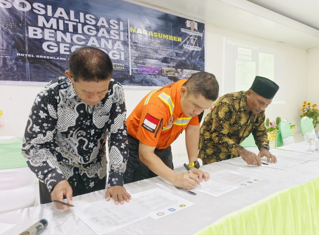NHM Hadiri Sosialisasi Mitigasi Bencana Geologi di Halmahera Utara