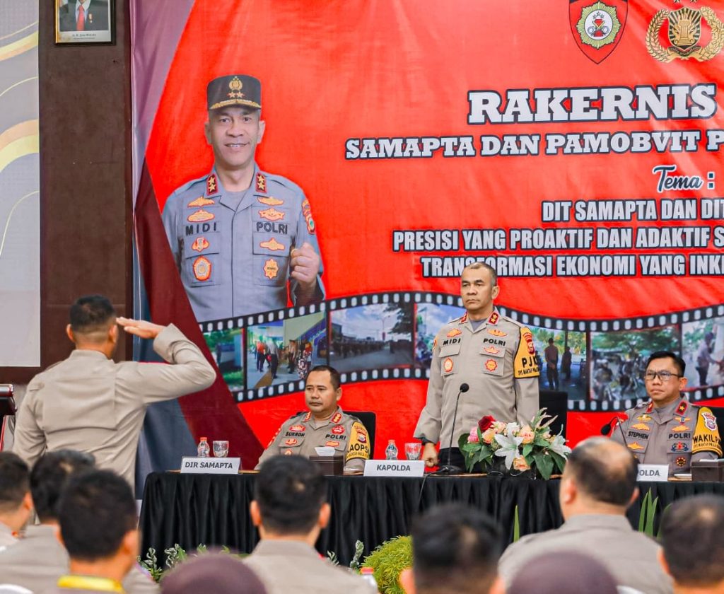 Kapolda Maluku Utara Buka Rakernis Fungsi Dit Samapta dan Dit Pamobvit Tahun 2024