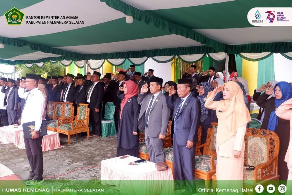 Momentum Harmoni di Hari Amal Bhakti Ke-79 Kemenag Halsel