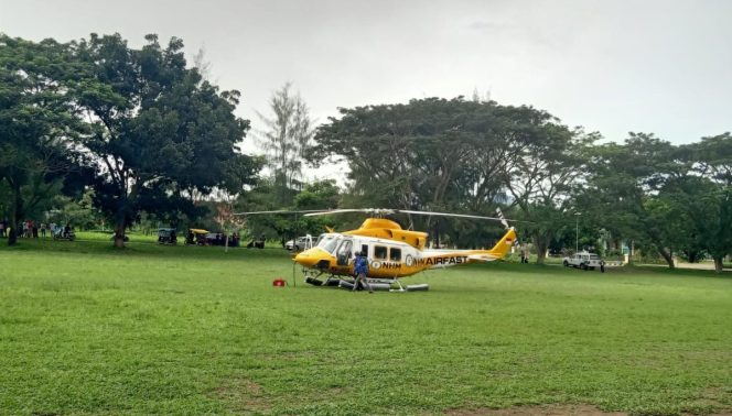 
 NHM Evakuasi Korban Kecelakaan dengan Helikopter, Haji Robert Nitiyudo Tuai Apresiasi