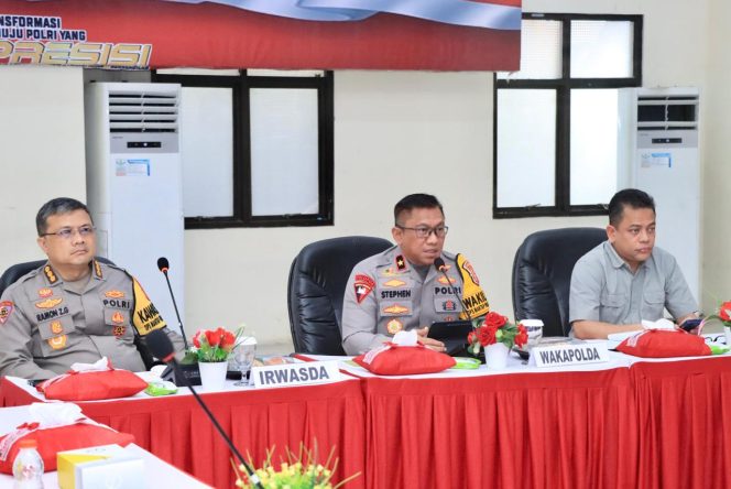 
 Wakapolda Malut saat memimpin Rapat.