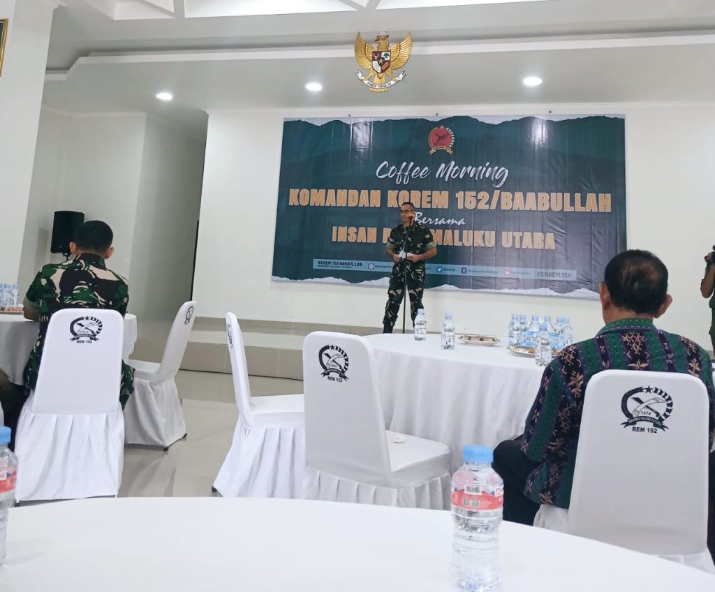 Danrem 152/Babullah dan Insan Pers Malut Perkuat Sinergi