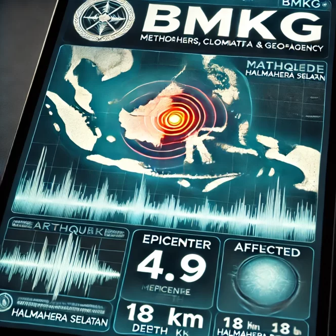 
 Gempa Magnitudo 4.9 Guncang Ternate, Tak Berpotensi Tsunami