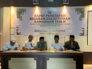 Zakat Fitrah 2025 di Halmahera Timur Ditetapkan Rp45 Ribu per Kepala