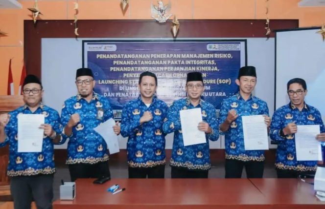 
 Dinas PUPR Malut Kampanyekan Antikorupsi, Teken Pakta Integritas
