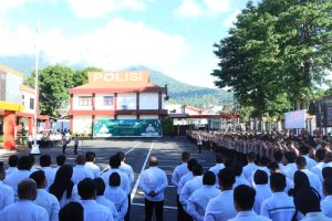 Disiplin dan Integritas Jadi Fokus Wakapolda Malut dalam Apel Pagi