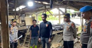 Tambang Emas Kusubibi Disegel, Polres Halsel Police Line 57 Tromol