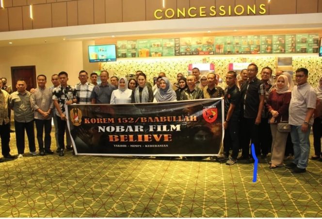 
 Pangdam Pattimura Nobar Film ‘Believe’ di Ternate