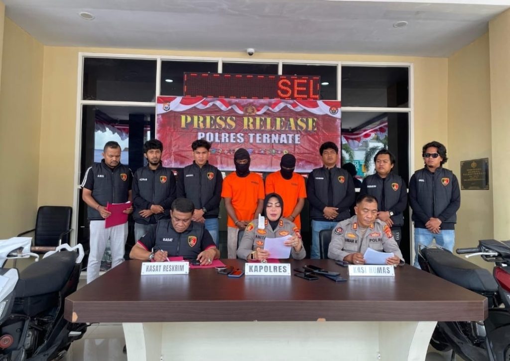 Dua Curanmor Dibekuk di Ternate, Satu Pelaku dan Dua Motor Masih Diburu