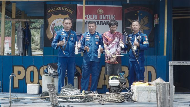 
 Bom Ikan di Wayatim, Warga Pigaraja Diciduk Ditpolairud