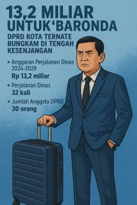 Perjalanan Dinas DPRD Ternate Rp 13,2 M, Fungsi Pengawasan Dipertanyakan