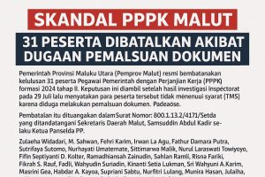 Skandal PPPK Malut, 31 Peserta Dibatalkan Akibat Dugaan Pemalsuan Dokumen