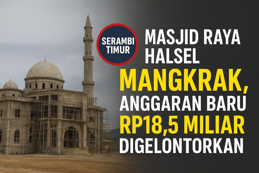Kejati Usut Dugaan Korupsi Masjid Raya Halsel, Proyek Mangkrak Kembali Dibiayai Rp18,5 Miliar