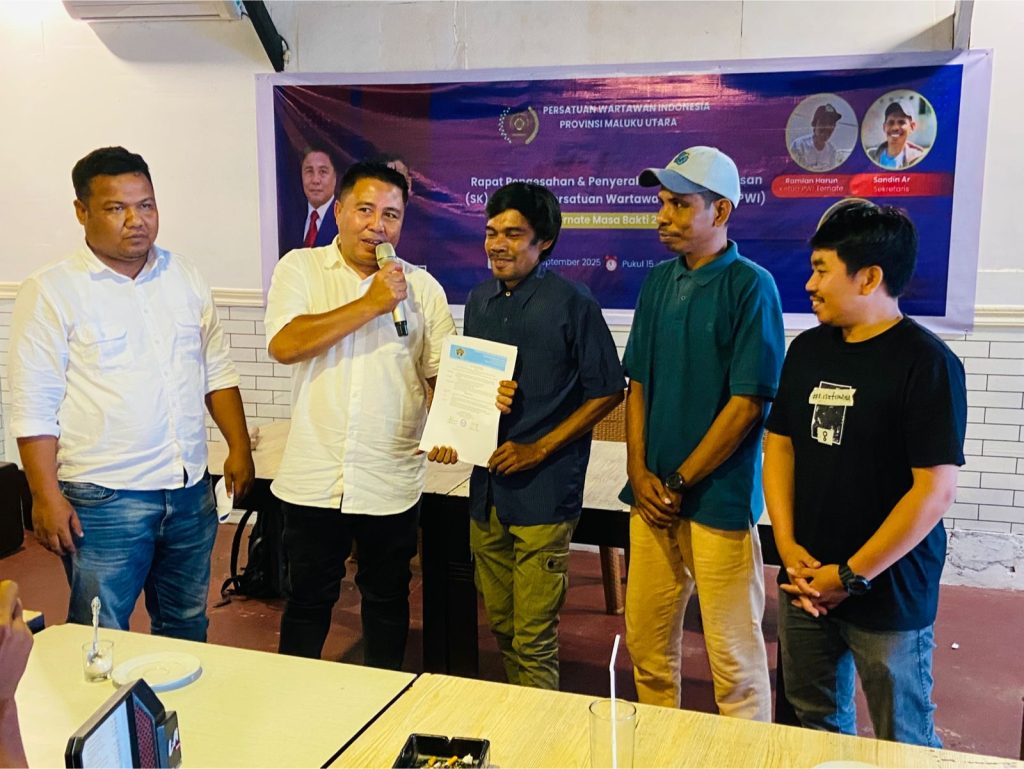 Ramlan Harun Nahkodai PWI Kota Ternate, Fokus Perkuat Solidaritas Jurnalis