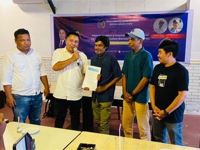 
 Ramlan Harun Nahkodai PWI Kota Ternate, Fokus Perkuat Solidaritas Jurnalis