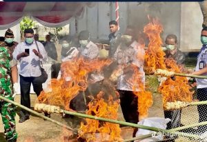 Bapas Ternate Tegaskan Komitmen Hukum Bersih Lewat Pemusnahan Barang Bukti