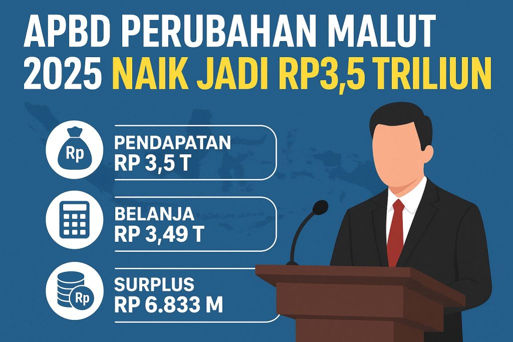 APBD Perubahan Malut 2025 Naik Jadi Rp3,5 Triliun, Fokus Pendidikan dan Infrastruktur