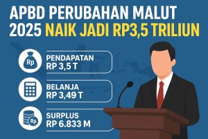 APBD Perubahan Malut 2025 Naik Jadi Rp3,5 Triliun, Fokus Pendidikan dan Infrastruktur