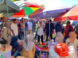 Dari Pasar Higenis, Nasri Abubakar Seru Perubahan: Saatnya Ekonomi Rakyat Jadi Prioritas