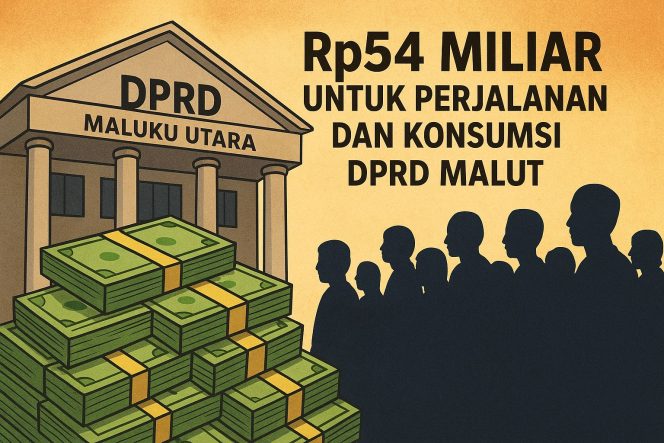 DPRD Malut Habiskan Rp54 Miliar untuk Dinas dan Konsumsi: Publik Marah, Rakyat Masih Hidup Susah