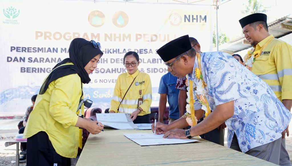 NHM dan Pemda Halut Resmikan Masjid Al-Ikhlas dan Proyek Air Bersih di Lima Desa Kao Barat