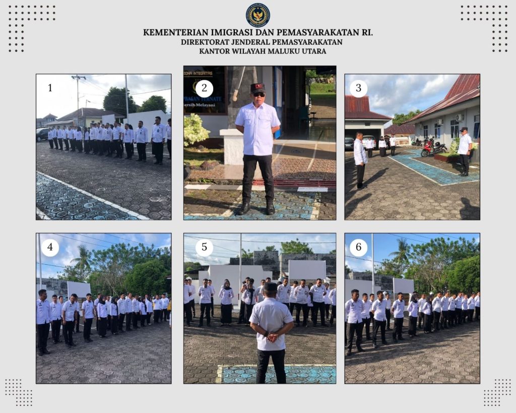 Kakanwil Ditjenpas Malut Tekankan Disiplin dan Profesionalisme Pegawai dalam Apel Bersama Bapas Ternate