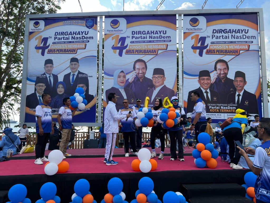 Fun Walk NasDem Warnai Minggu Pagi di  Ternate, Ribuan Peserta Tumpah di Taman Nukila