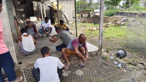 NHM Peduli Bangun Talud Bronjong di Desa Tahane, Perkuat Mitigasi Banjir Permukiman