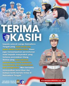 Operasi Zebra Kie Raha 2025: Polres Halteng Catat Penurunan Pelanggaran dan Nihil Kecelakaan