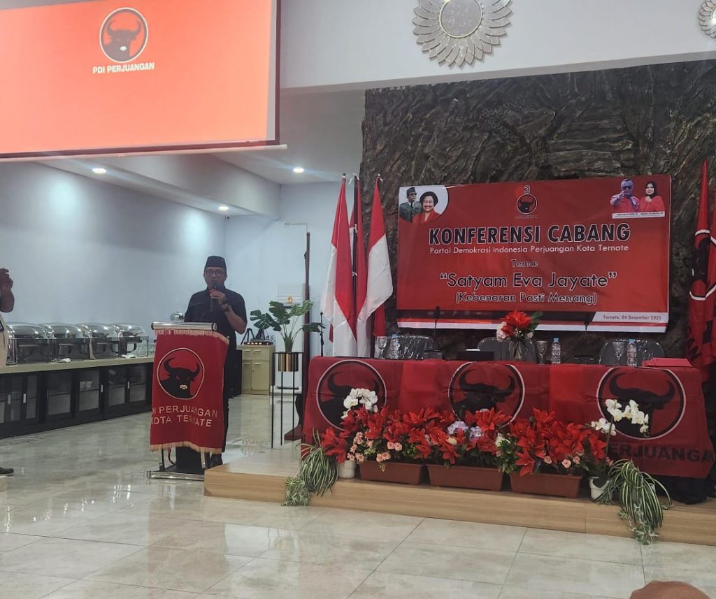 Konfercab DPC PDI-P Kota Ternate, Merlisa Marsaoly Kembali Terpilih.