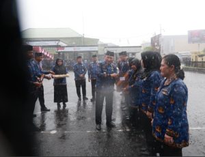 Hujan Deras Tak Surutkan Semangat ASN dan PPPK Ternate dalam Peringatan HUT Korpri ke-54 dan Hari Jadi Kota