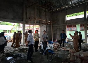 Wagub Malut Murka, Proyek Aula SMAN 5 Ternate Terancam Mangkrak! Kontraktor Kena Semprot