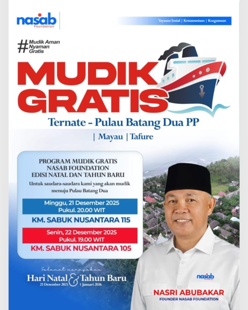 Nasab Foundation Fasilitasi Mudik Gratis Nataru ke Batang Dua