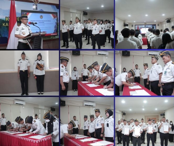 
 Kanwil Ditjenpas Malut Teguhkan Komitmen Integritas Lewat Pakta Integritas dan Janji Kinerja Pegawai