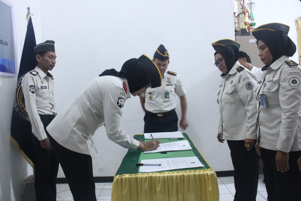 Bapas Ternate Teguhkan Komitmen Kinerja Lewat Penandatanganan Perjanjian Kinerja