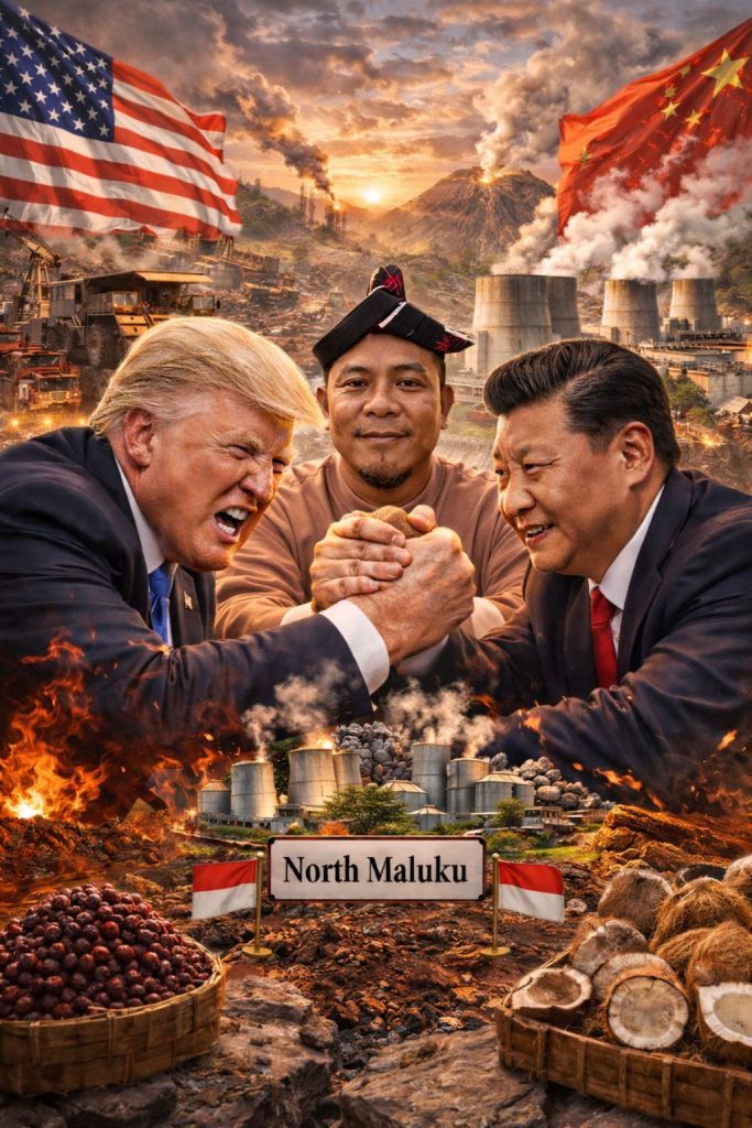 Tiongkok Vs Amerika Serikat di Maluku Utara, Dari Halteng ke Halbar