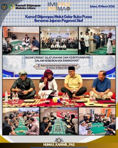 Hangatnya Kebersamaan Ramadan, Kanwil Ditjenpas dan Imigrasi Malut Buka Puasa Bersama