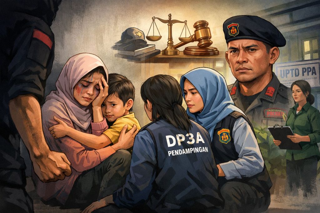 Kasus KDRT Oknum Brimob di Ternate, DP3A Fokus Dampingi Istri dan Anak Korban