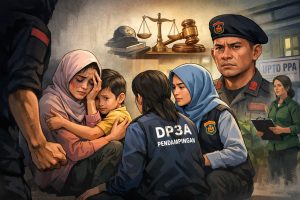 Kasus KDRT Oknum Brimob di Ternate, DP3A Fokus Dampingi Istri dan Anak Korban